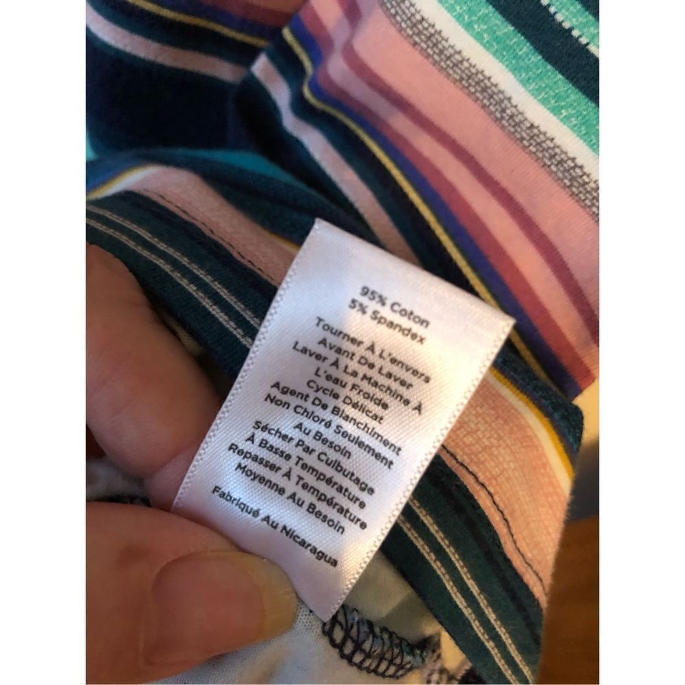 Talbots Multicolored Striped Top - Picture 6 of 8